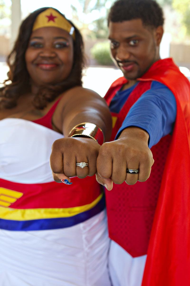 superhero wedding rings