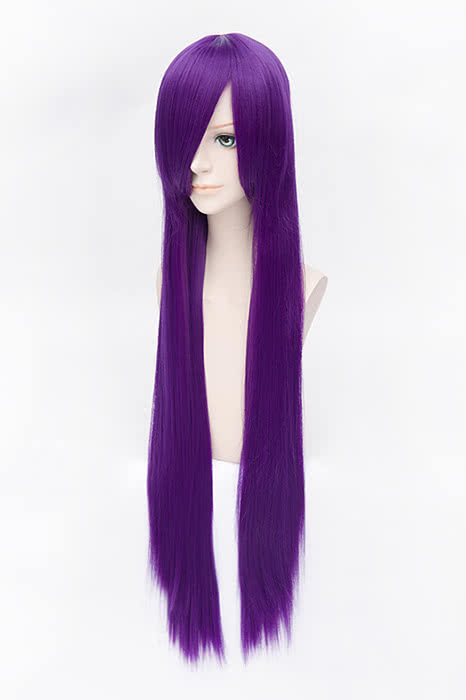 100cm Straight Purple Guilty Crown Shirakiin Riricho Cosplay Wig