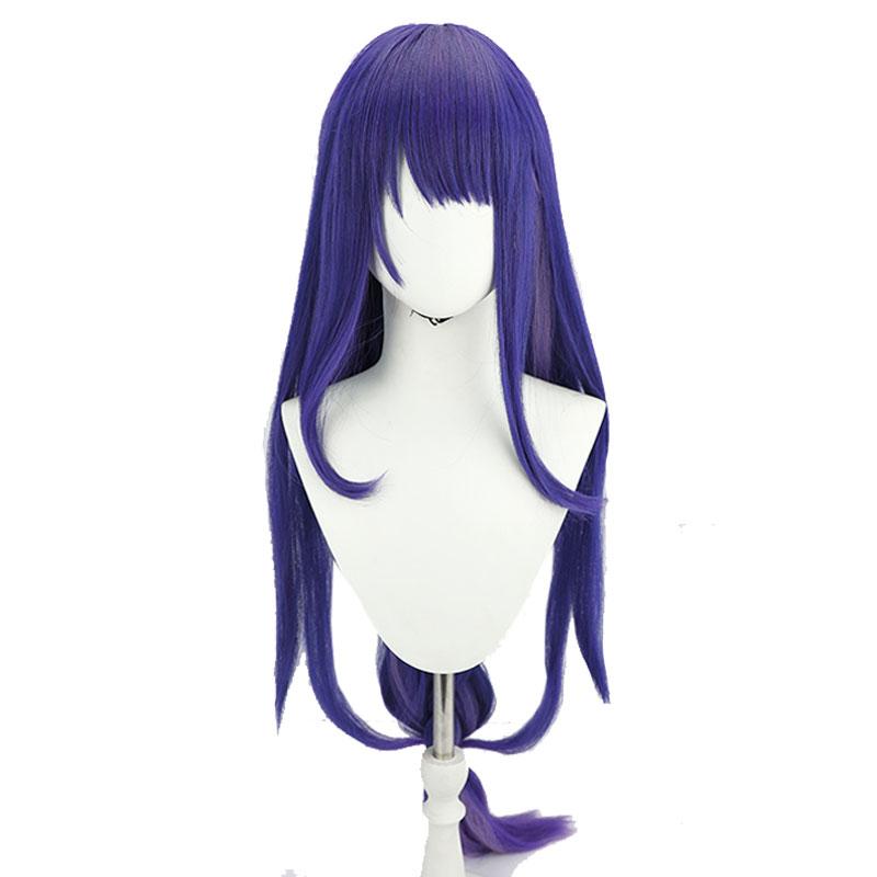 Genshin Impact Baal Magatsu Mitake Narukami no Mikoto Purple Long Cosplay Wigs