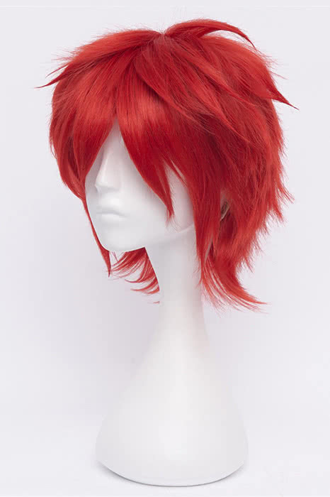 30cm Red Hitman Robern Kozato Enma Cosplay Wig