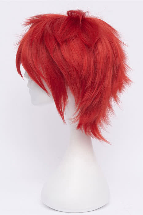 30cm Red Hitman Robern Kozato Enma Cosplay Wig