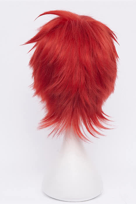30cm Red Hitman Robern Kozato Enma Cosplay Wig