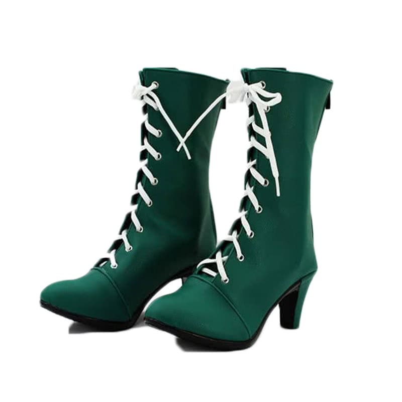 Sailor Moon Sailor Jupiter Kino Makoto Cosplay Shoes Green Boots Tailor Made