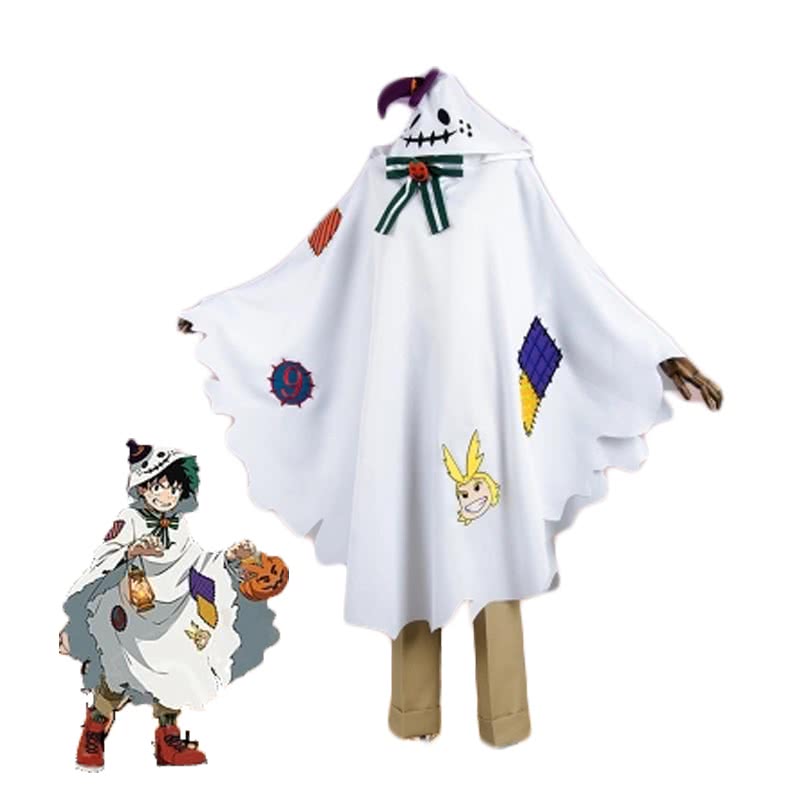 My Hero Academia Izuku Midoriya White Anime Cosplay Costumes