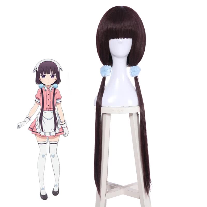 Blend S Sakuranomiya Maika Anime Cosplay Purple Wigs