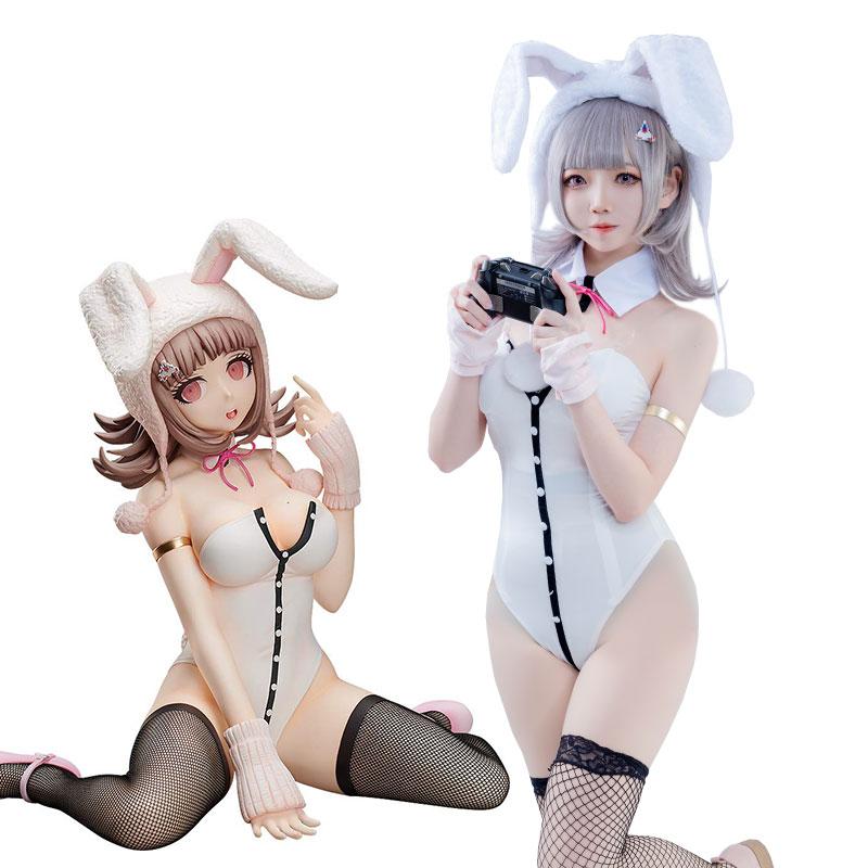 Dangan Ronpa2 Nanami ChiaKi Bunny Girl Cospaly Costume