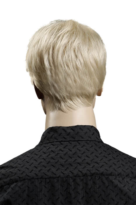 25cm Short Fashion Wig Blonde 100% Kanekalon Synthetic Man Hair