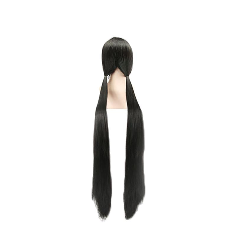 120cm Danganronpa V3 Harukawa Maki Black Long Cosplay Wigs