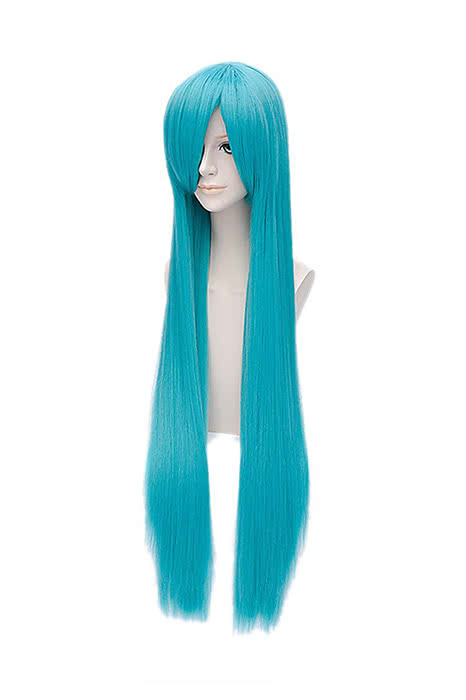 100cm Vocaloid Hatsune Miku Cosplay Wigs Light Blue Straight Woman Wigs