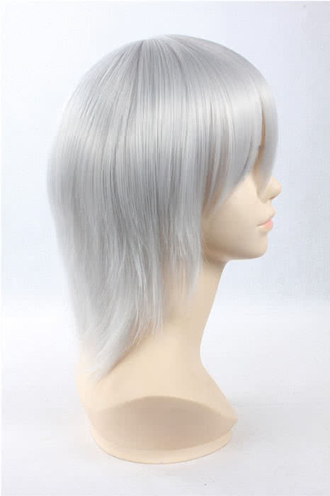 35cm Sliver White Hakuouki Hijikata Toshizo Cosplay Wig