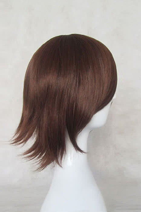 35cm Brown Curly Hakuouki Okita Souji Cosplay Wig