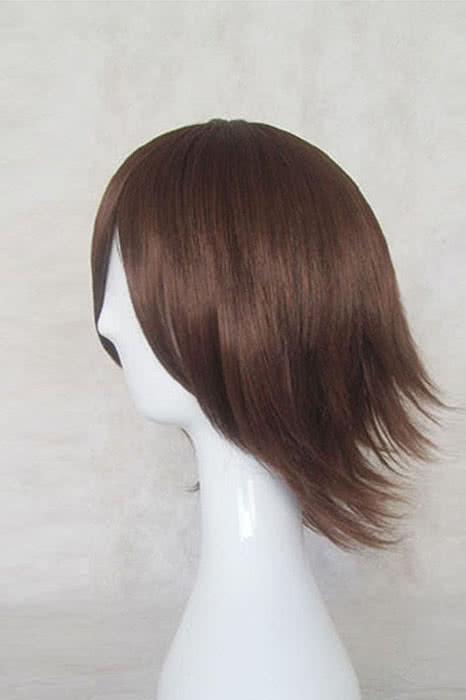 35cm Brown Curly Hakuouki Okita Souji Cosplay Wig