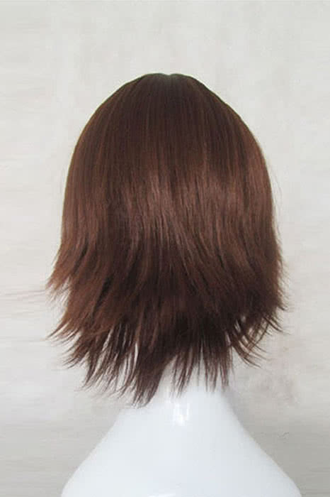 35cm Brown Curly Hakuouki Okita Souji Cosplay Wig