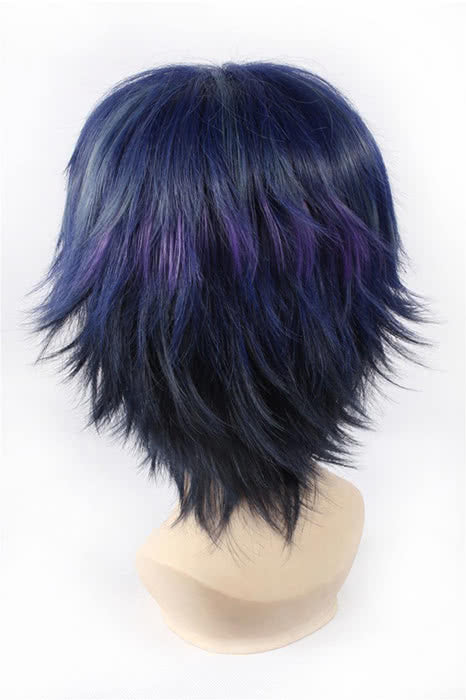 35cm Mixture Short Black Bullet Satomi Rentaro Cosplay Wig