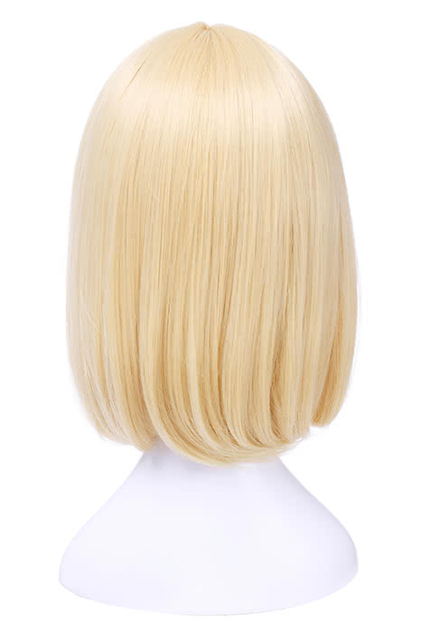 35cm short Bob cosplay wig Attack on Titan Amin Arnold milk golden hair