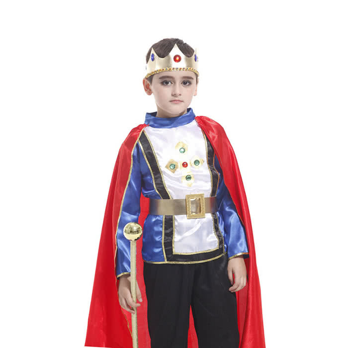 Boys Child King Kid's Costume of Charming Royal Cosplay Fancy Dress