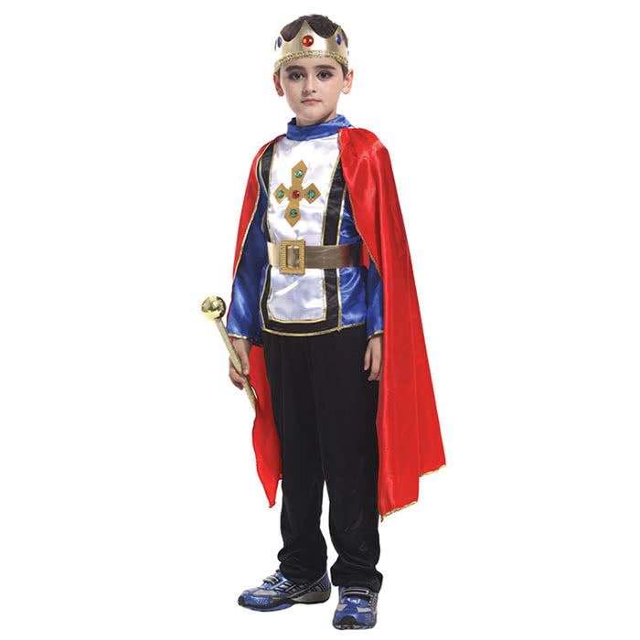 Boys Child King Kid's Costume of Charming Royal Cosplay Fancy Dress