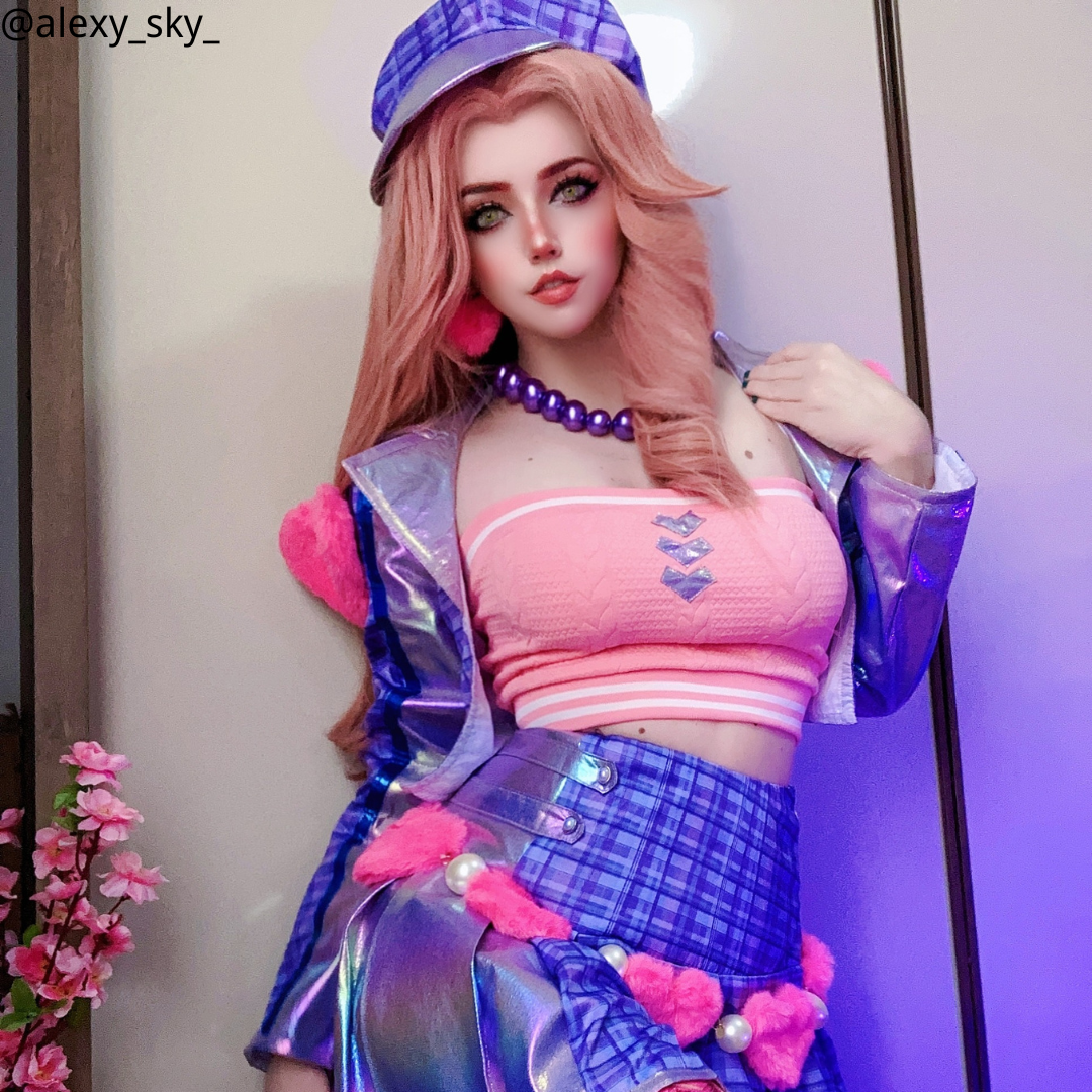 LOL Heartache & Heartthrob Caitlyn Cosplay Costume Halloween Costume