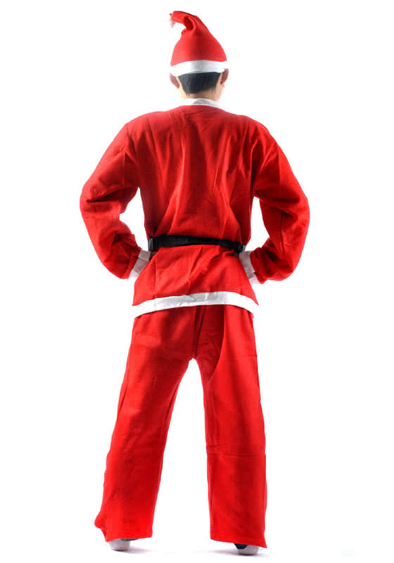 Christmas Santa Claus Costume With The Beard So Smart