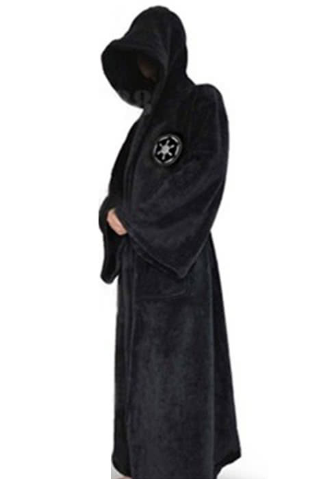 Star Wars Jedi Robe Black Coral Fleece Cosplay Costume