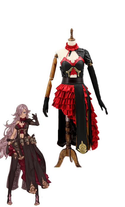 SINoALICE Cinderella Black Dress Game Cosplay Costumes