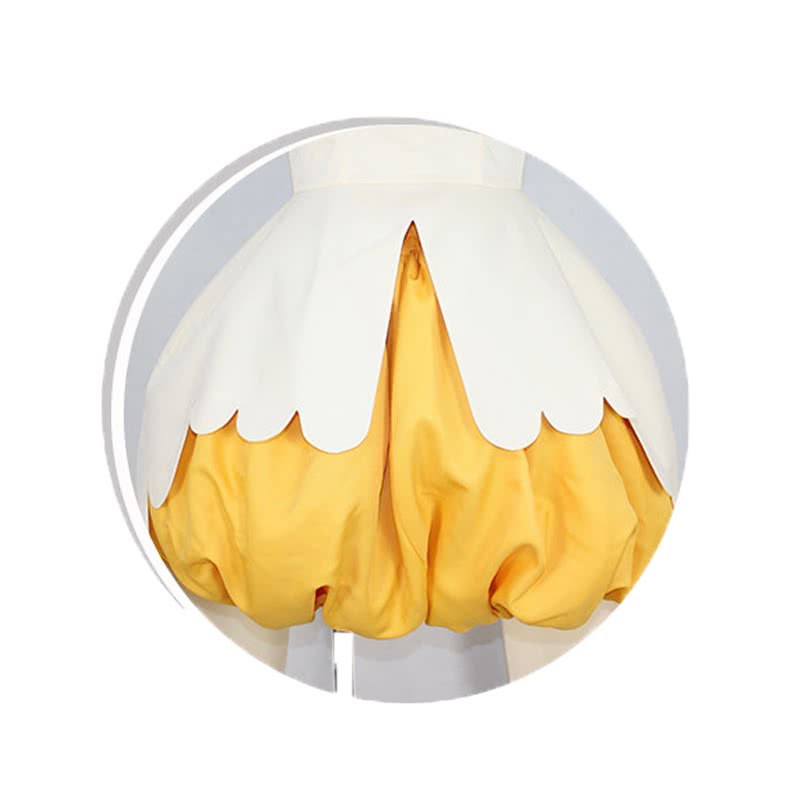 Cardcaptor Sakura Sakura Kinomoto Shapeshift Yellow Dress Cosplay Costumes