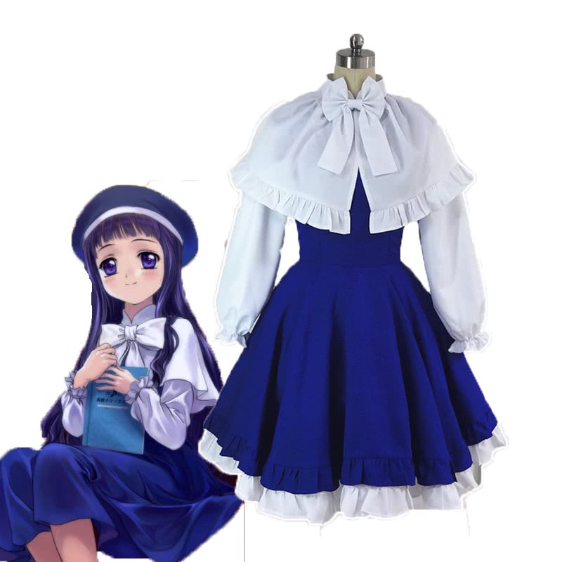 Cardcaptor Sakura Tomoyo Daidouji Singer Blue Dress Cosplay Costume - 7-12 Business Days / S Cardcaptor Sakura Tomoyo Daidouji Singer Blue Dress Cosplay Costume - 7-12 Business Days / S