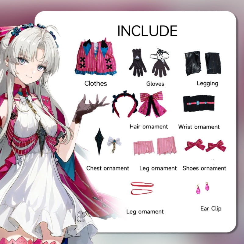 Rolecosplay Wuthering Waves Carlotta Cosplay Costume In Stock