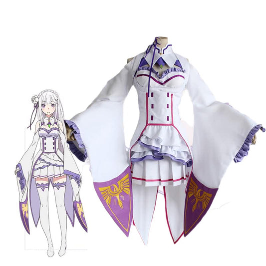 Re: Life in a Different World from Zero Emilia Dresses Cosplay Costumes