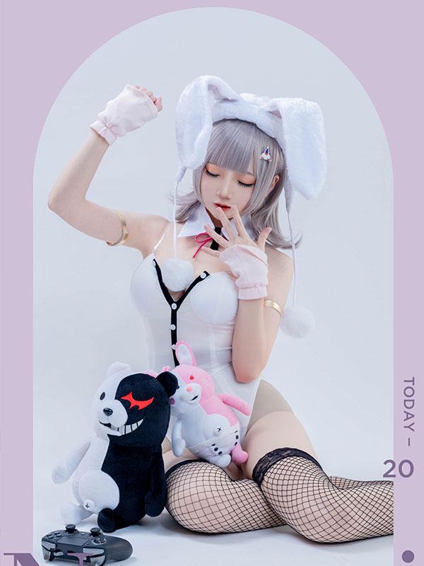 Dangan Ronpa2 Nanami ChiaKi Bunny Girl Cospaly Costume