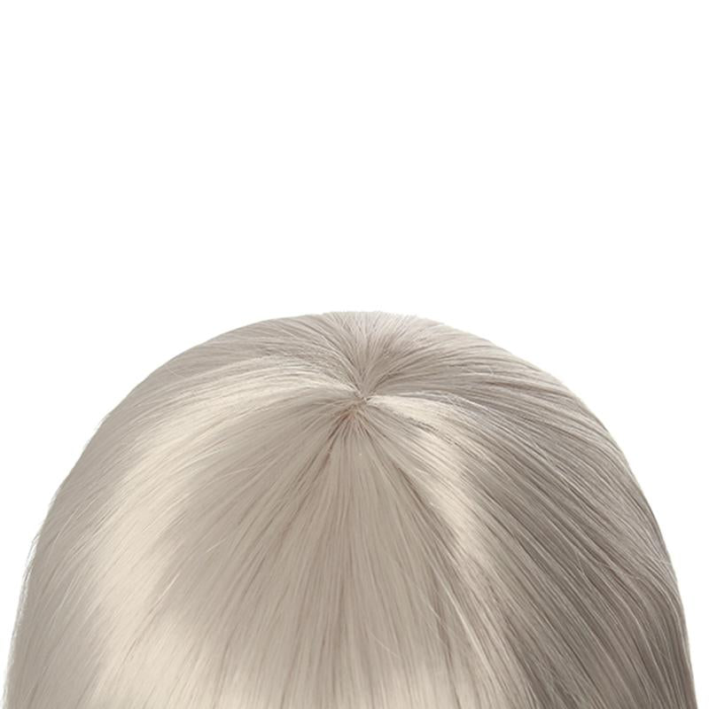 28cm Kakegurui Momobami Kirari Synthetic Silver Cosplay Wigs