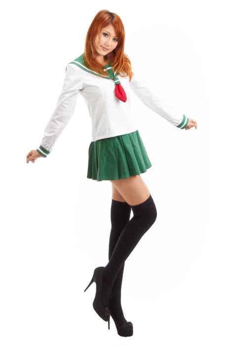 InuYasha Higurashi Kagome Winter School Uniform Cosplay Costume
