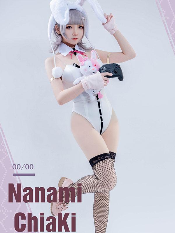 Dangan Ronpa2 Nanami ChiaKi Bunny Girl Cospaly Costume