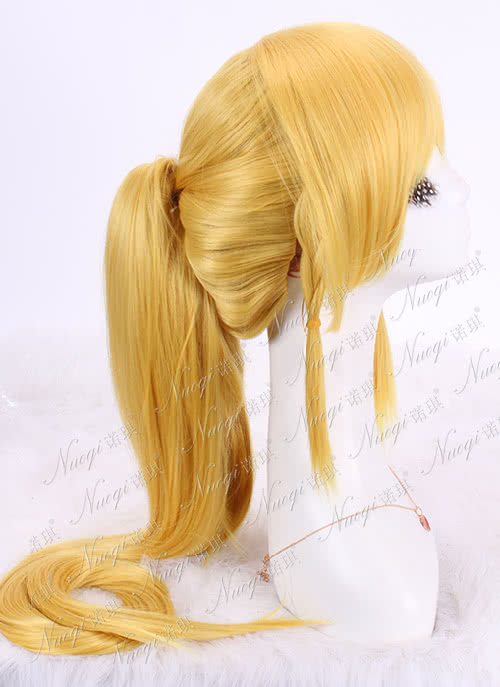 110cm long golden cosplay wig party full ponytail hair New Hot Sword Art Online ALO