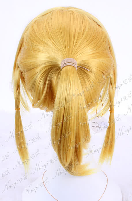 110cm long golden cosplay wig party full ponytail hair New Hot Sword Art Online ALO