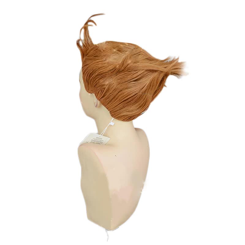 12 Taisen Juuni Taisen Sharyuu Brown Short Cosplay Wig