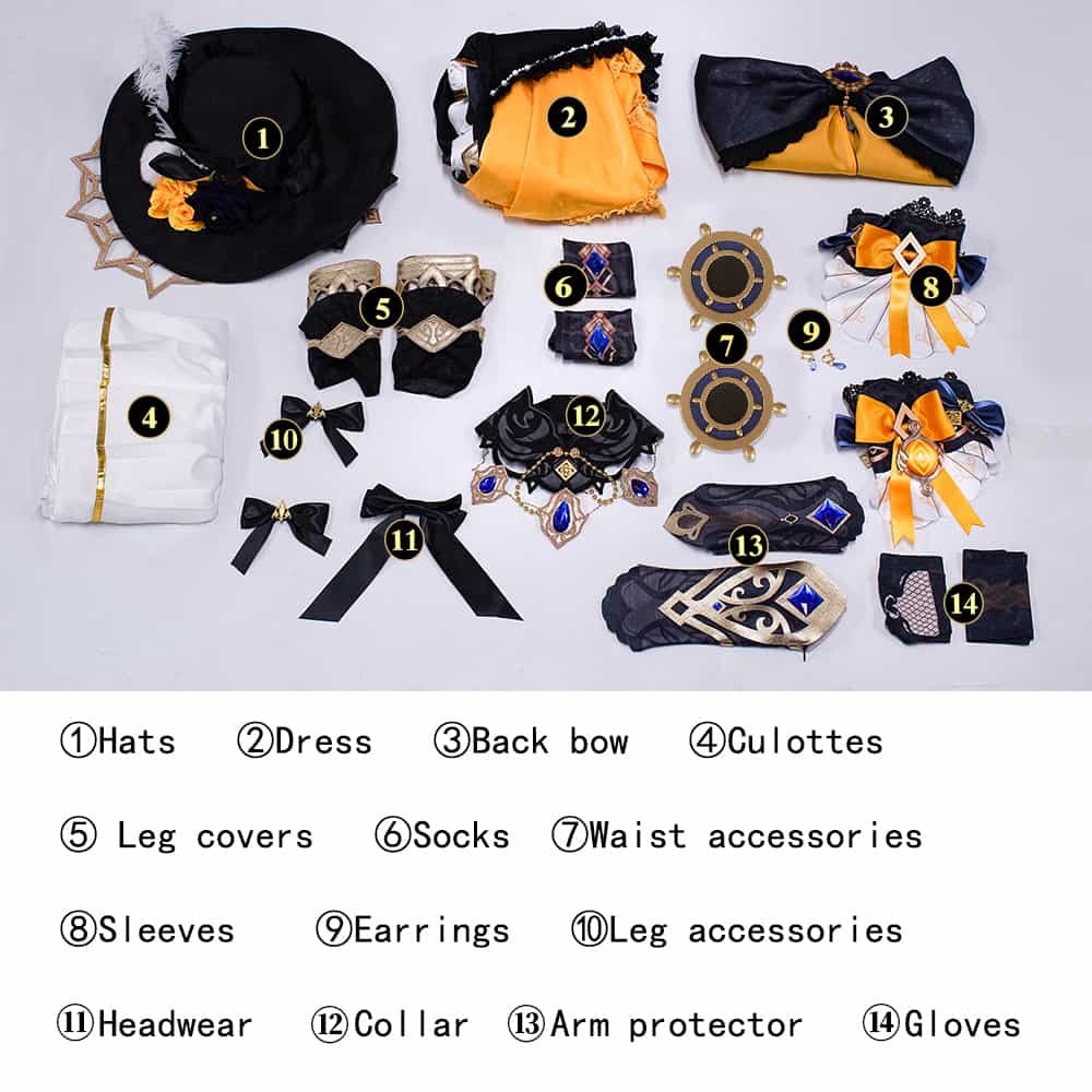 Genshin Impact Navia Fontaine Cosplay Costume