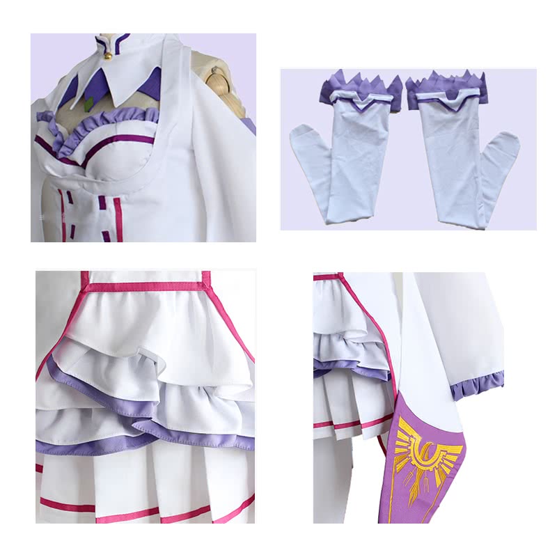 Re: Life in a Different World from Zero Emilia Dresses Cosplay Costumes