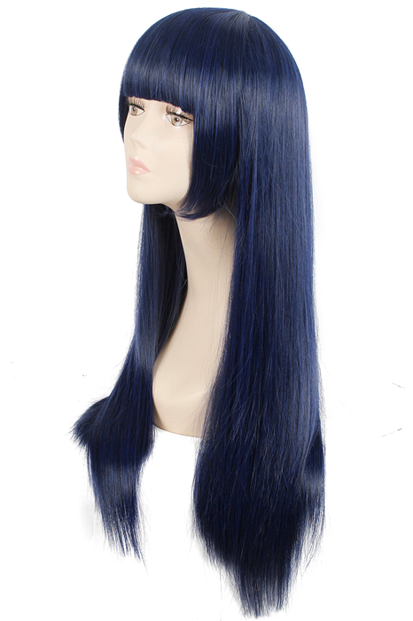 Anime Naruto Hinata Hyuga Ink Mixed Blue Bang Cosplay Wigs