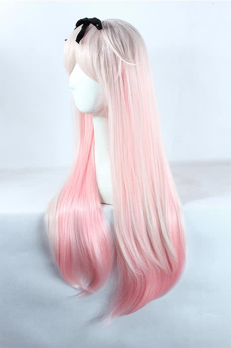 Kantai Collection Kancolle Destroyer Yudachi 80cm Long Straight Pink Cosplay Wig