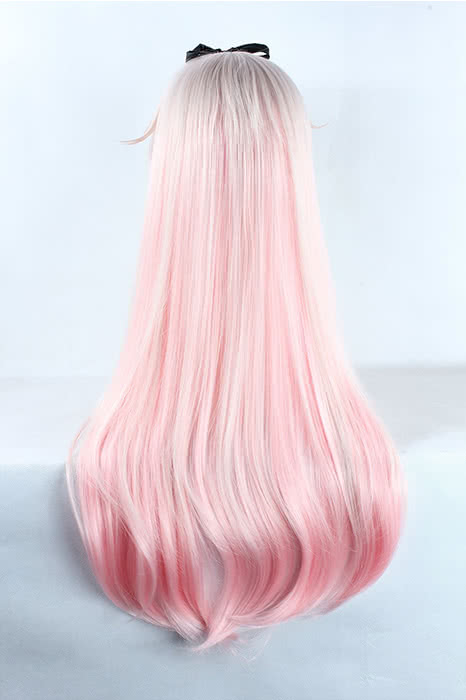 Kantai Collection Kancolle Destroyer Yudachi 80cm Long Straight Pink Cosplay Wig