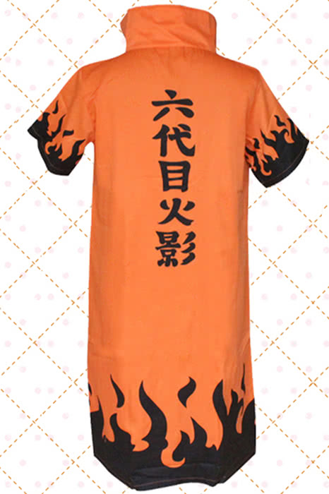 Anime Naruto 6th Hokage Cosplay Costumes Outfit Uzumaki Naruto Cloak