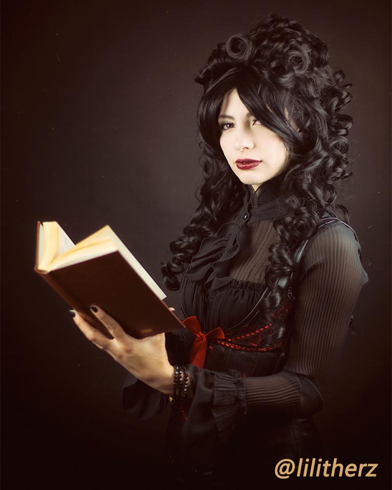 80cm Long Black Marie Antoinette Woman Fashion Wigs