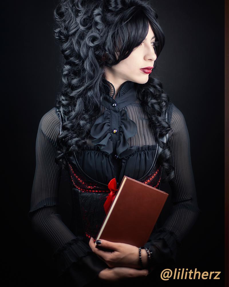 80cm Long Black Marie Antoinette Woman Fashion Wigs