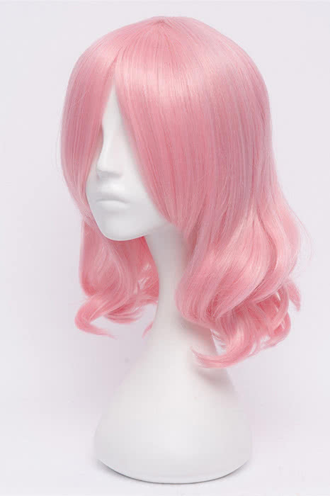 35cm Pink Curly TouHou Project Saigyouji Yuyuko Cosplay Wig