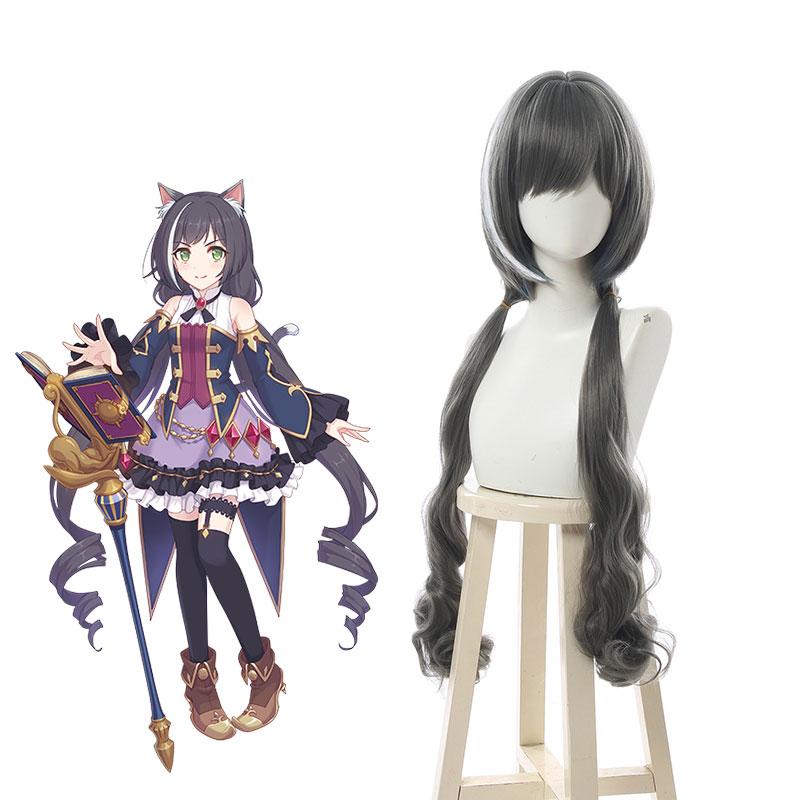 90cm Princess Connect! ReDive Kiruya Momochi Grey Long Cosplay Wigs