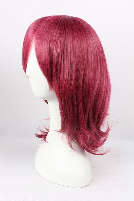 45cm Wine Curly Tales Of The Abyss Luke Fone Fabre Cosplay Wig