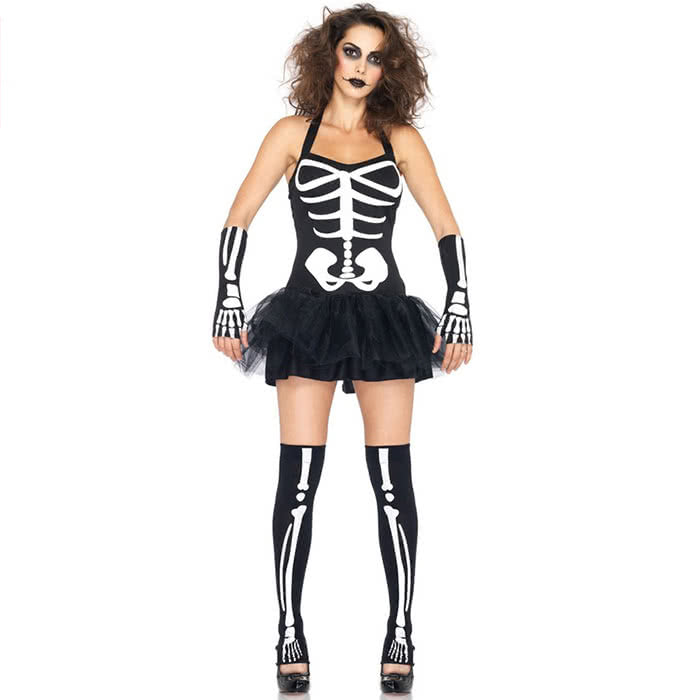 Halloween women Vampire costumes sexy cosplay skirt vampire makeup dress