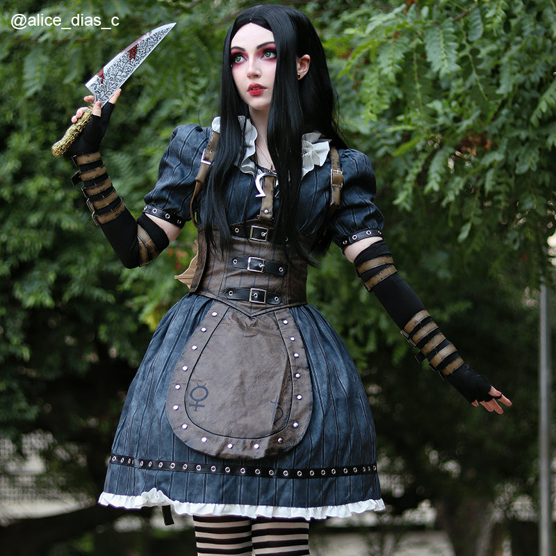 Alice: Madness Returns Alice Liddell Cosplay Halloween Party Outfits Rolecosplay Alice: Madness Returns Alice Liddell Cosplay Halloween Party Outfits Rolecosplay