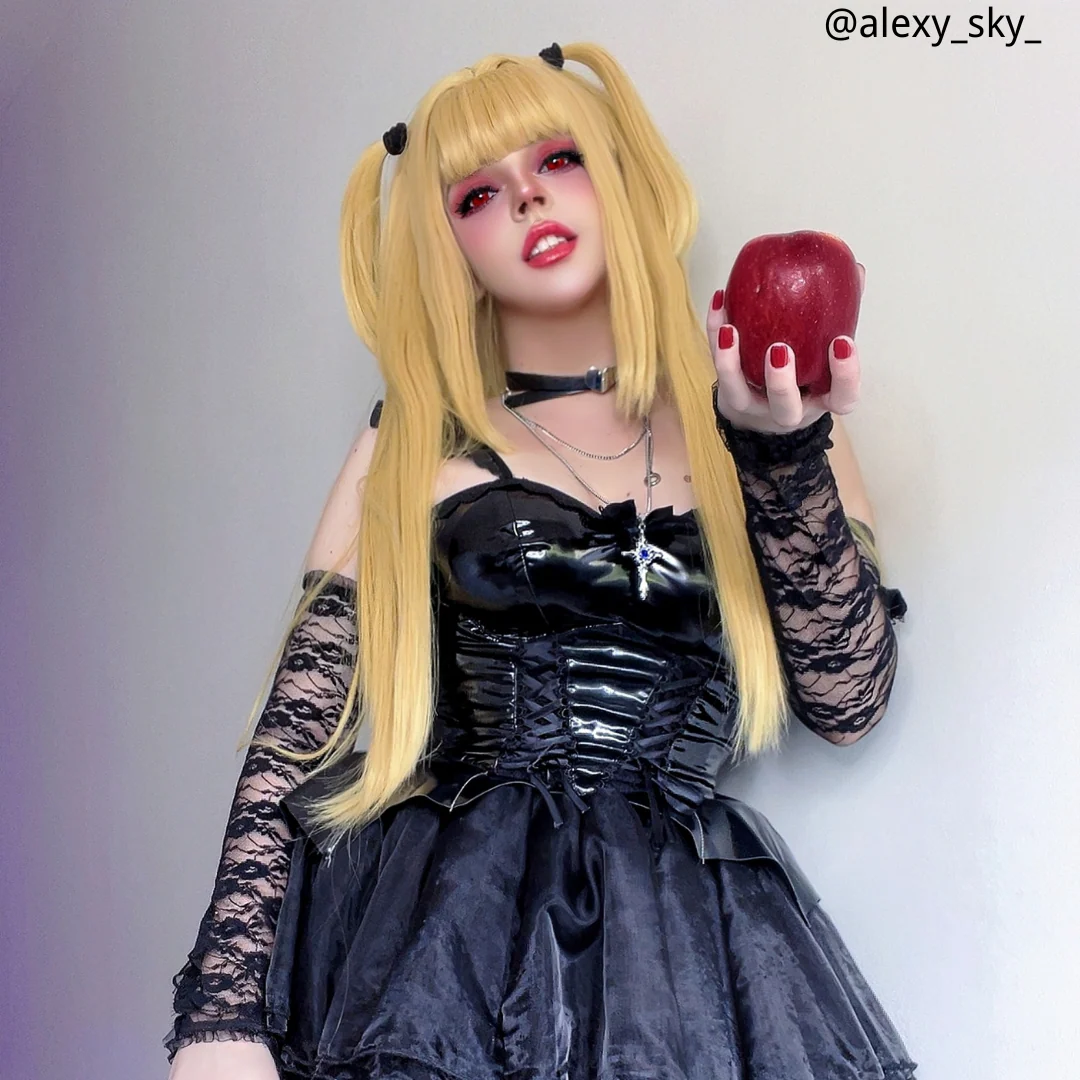 Rolecosplay Death Note Misa Amane Blonde Halloween Cosplay Wig